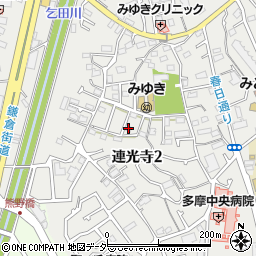 東京都多摩市連光寺2丁目14-1周辺の地図