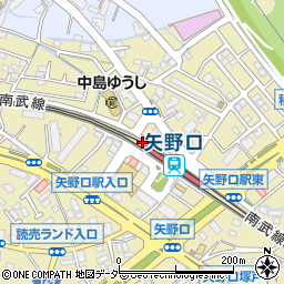 ワンダー美容室アイポート矢野口店周辺の地図