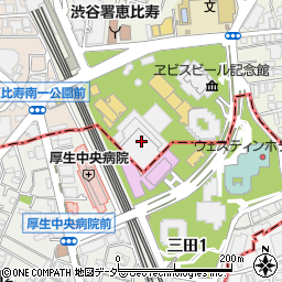 東京都渋谷区恵比寿4丁目20-3周辺の地図