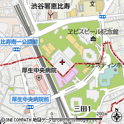 〒150-6015 東京都渋谷区恵比寿 恵比寿ガーデンプレイス（１５階）の地図
