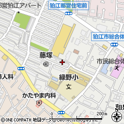 都営狛江団地３８号棟周辺の地図
