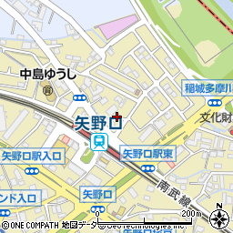 東京都稲城市矢野口365-5周辺の地図