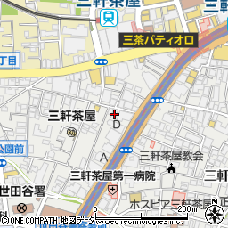 東京都世田谷区三軒茶屋2丁目11-14周辺の地図