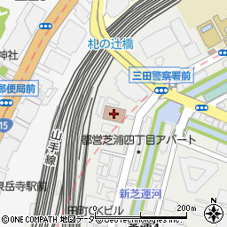 三田警察署周辺の地図