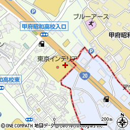 モア カフェ 東京インテリア甲府店周辺の地図