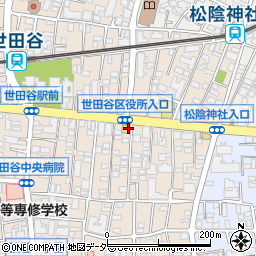 メガネストアー松陰神社前店周辺の地図