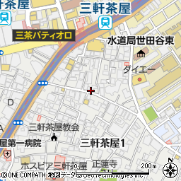 Borrachos TOKYO周辺の地図