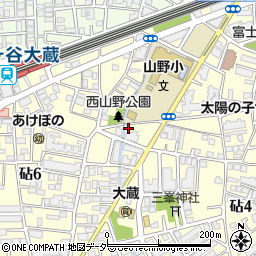 東京都世田谷区砧6丁目6-11周辺の地図