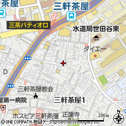 MOZ 三軒茶屋周辺の地図