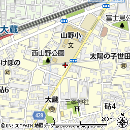 東京都世田谷区砧6丁目6-14周辺の地図