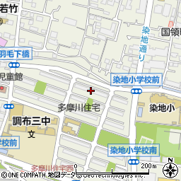 公社多摩川住宅ハ－２号棟周辺の地図