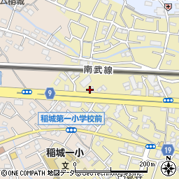 稲城レンタカー周辺の地図