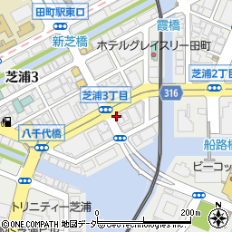 東京都港区芝浦3丁目17-9周辺の地図