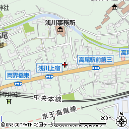 東京都八王子市高尾町1656周辺の地図