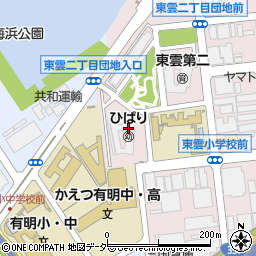 江東区立　ひばり幼稚園周辺の地図