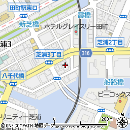 東京都港区芝浦3丁目17-12周辺の地図