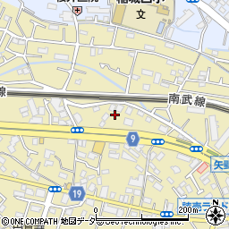東京都稲城市矢野口800周辺の地図