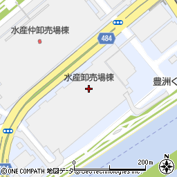 東京中央市場　小揚労働組合周辺の地図
