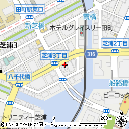 東京都港区芝浦3丁目17-11周辺の地図