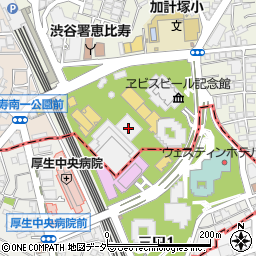 恵比寿ガーデンプレイス周辺の地図