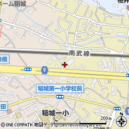 東京都稲城市矢野口967-4周辺の地図