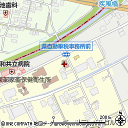 山梨県出先機関　総合県税事務所自動車税課周辺の地図