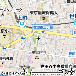 東京都世田谷区世田谷周辺の地図