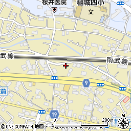 東京都稲城市矢野口835周辺の地図