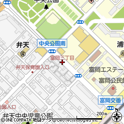富岡三丁目周辺の地図