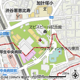 東京都渋谷区恵比寿4丁目20-2周辺の地図
