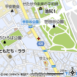 三宿通パーキングチケット４周辺の地図