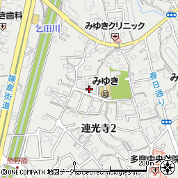 東京都多摩市連光寺2丁目10-1周辺の地図