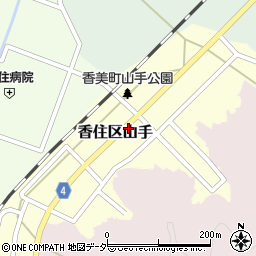 兵庫県香美町（美方郡）香住区山手周辺の地図