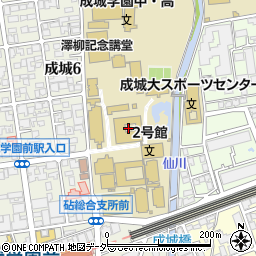 成城大学周辺の地図