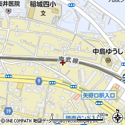 東京都稲城市矢野口154周辺の地図
