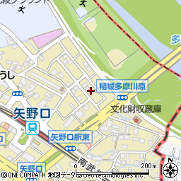 東京都稲城市矢野口3750-73周辺の地図