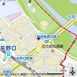 東京都稲城市矢野口3750-36周辺の地図