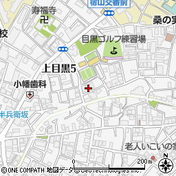 サニークレスト上目黒壱番館周辺の地図