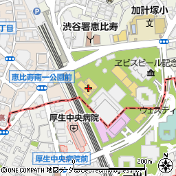 東京都渋谷区恵比寿4丁目20-4周辺の地図