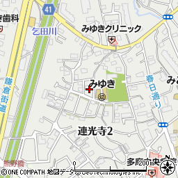 東京都多摩市連光寺2丁目10周辺の地図