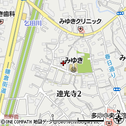 東京都多摩市連光寺2丁目10-2周辺の地図