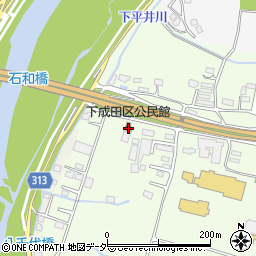 下成田区公民館周辺の地図