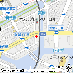 東京都港区芝浦3丁目18-24周辺の地図