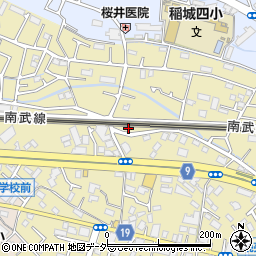 東京都稲城市矢野口835-2周辺の地図