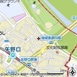 東京都稲城市矢野口3750-111周辺の地図