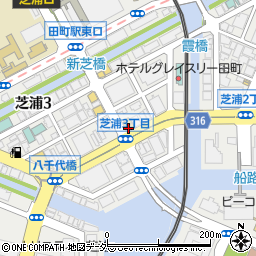 東京都港区芝浦3丁目11-7周辺の地図