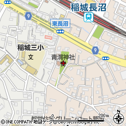 青渭神社周辺の地図