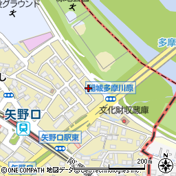 東京都稲城市矢野口3750-26周辺の地図