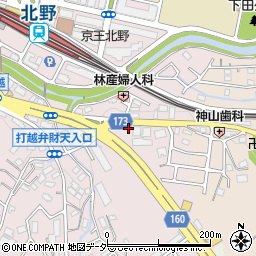 東京都八王子市打越町646周辺の地図