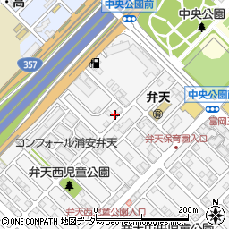 千葉県浦安市弁天1丁目22-56周辺の地図